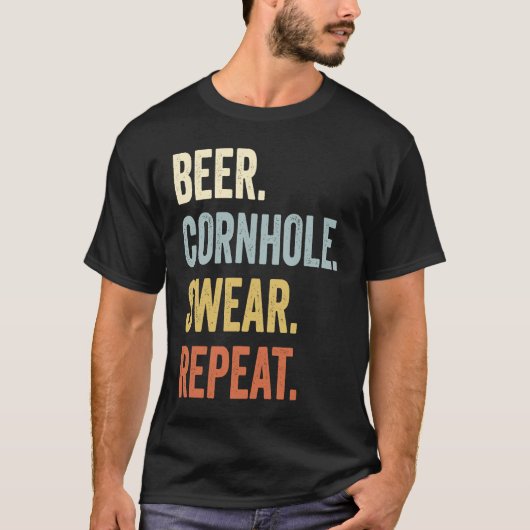 Beer Cornhole Sweat Répéter Funny Cornhole Papa Co (Devant)