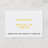 Beer Coupon voor Liscensed Bar & Grill Restaurant (Achterkant)