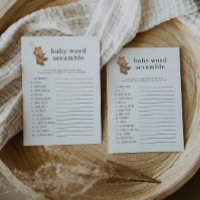 Beer Cream Balloon - Baby Word Scramble Game