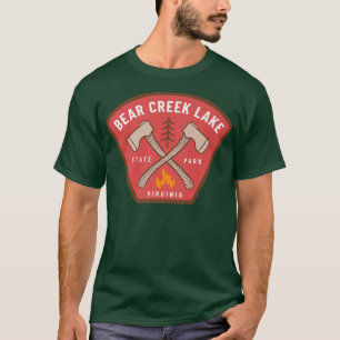 Beer Creek Lake State Park Virginia Camp Fire Vaca T-shirt