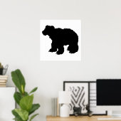 Beer Cub Silhouette Poster (Thuiskantoor)