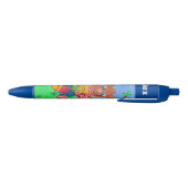 Beer dat honing eet kind gepersonaliseerde blauwe  blauwe inkt pen (Bodem)