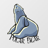 Beer Decale gepersonaliseerde Beer Kunstvensterkop Raamsticker (Vel)