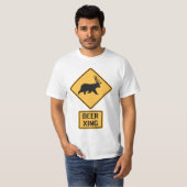 Beer Deer Beer Crossing T-shirt (Voorkant volledig)