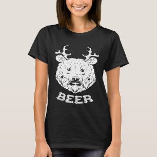 Beer Deer Beer Funny Drink jachtkamp pa T-shirt