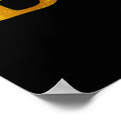 Beer Deer of Beer Bold Silhouette Poster (Hoek)