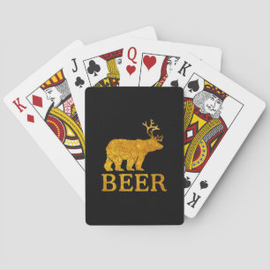 Beer Deer of Beer op bier Pokerkaarten