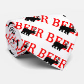 Beer Deer of Beer Stropdas (Opgerold)