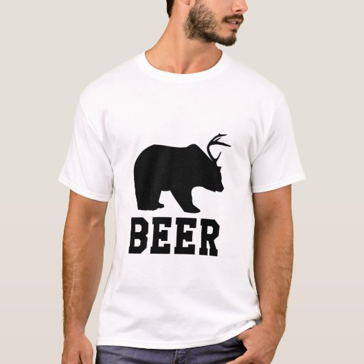 Beer + Der = Bier T-shirt (Voorkant)