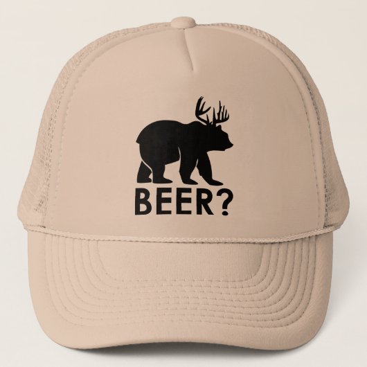 Beer + Der = Bier? vrachtwagenhoed Trucker Pet (Voorkant)