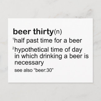 Beer Derty Briefkaart