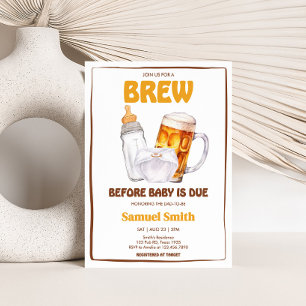 Beer Diaper Party Baby shower Kaart