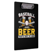 Beer Drinker Baseball Beer Humor Birthday Klembord (Rechts)