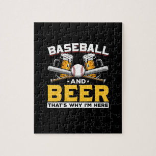Beer Drinker Baseball Beer Humor Birthday Legpuzzel