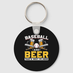 Beer Drinker Baseball Beer Humor Birthday Sleutelhanger