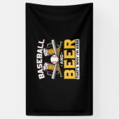 Beer Drinker Baseball Beer Humor Birthday Spandoek (Verticaal)