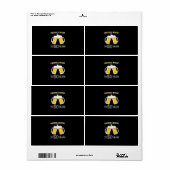 Beer Drinker Cheers and Beers to 50 Years Birthday Etiket (Full Sheet)