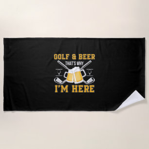 Beer Drinker Golf And Beer Birthday Strandlaken