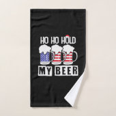 Beer Drinker Ho Hold My Beer USA Birthday Handdoek (Handdoek)
