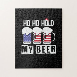 Beer Drinker Ho Hold My Beer USA Birthday Legpuzzel