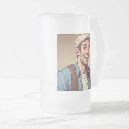 Beer Drinker Matglas Bierpul (Voorkant rechts)