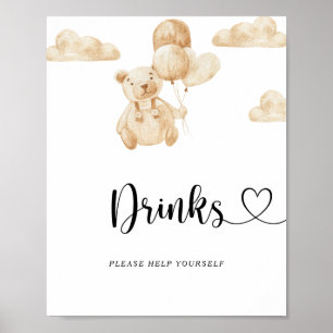 Beer Drinkers tast toe maar Poster