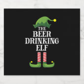Beer Drinking Christmas Birthday Bier Etiket (Enkel label)
