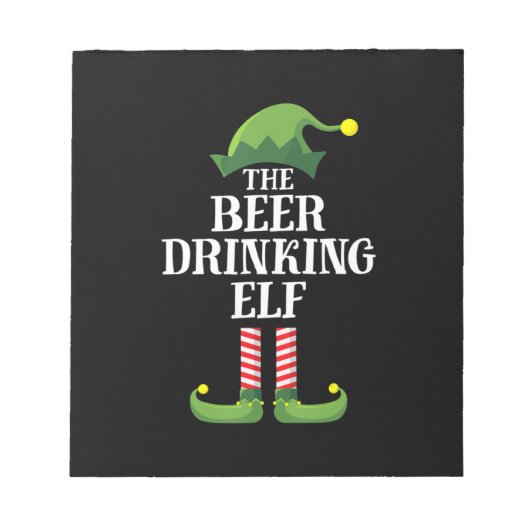 Beer Drinking Christmas Birthday Notitieblok (Voorkant)