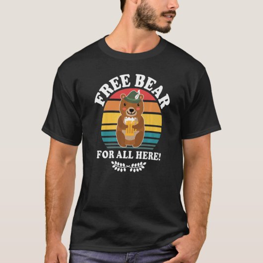 Beer Drinking Drinking Drinking Beer Drinker Bear T-shirt (Voorkant)