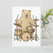 Beer drums drummen kaart (Staand voorkant)