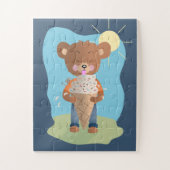 Beer Eating Ice Cream Kind Zomerpuzzel Legpuzzel (Verticaal)