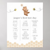 Beer eerste bijendag Poster (Voorkant)