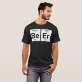 BEER ELEMENTEN GEEKY FUNNY SCIENCE PRINTED SCIENCE T-SHIRT (Voorkant volledig)
