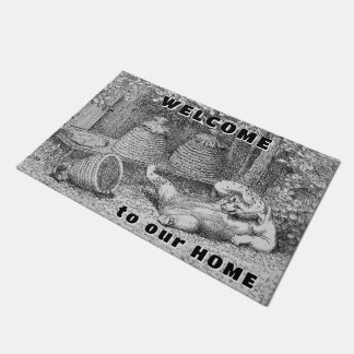 Beer en bijen Welkom Doormat Deurmat
