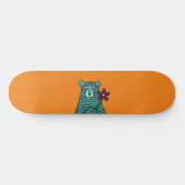 Beer en bloemen skateboard (Horizontaal)