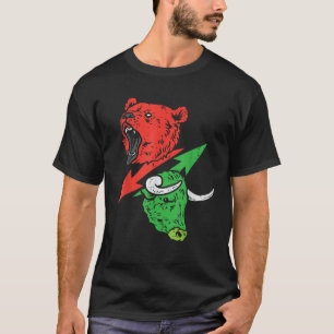 Beer en Bull Bearish Bullish Stocks Crypto Tradin T-shirt