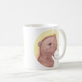 Beer en bunny Happy Mok Cute Animal grafische Mok (Voorkant rechts)