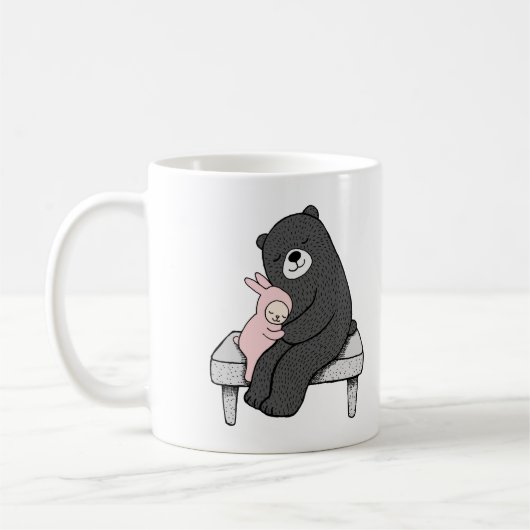 Beer en Bunny Mok Cute Beer en Bunny Love Mok (Links)