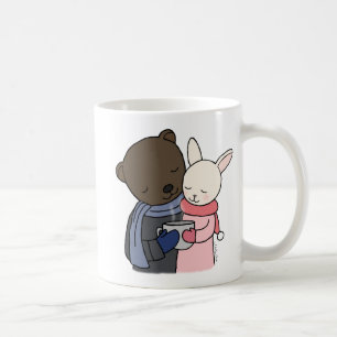 Beer- en Bunny-Mok Cute Couple Cute Mok Cute voor 