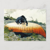 Beer en Canoe Winslow Homer Briefkaart (Voorkant)
