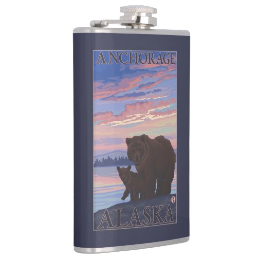 Beer en Cub - Anchorage, Alaska Heupfles (Rechts)