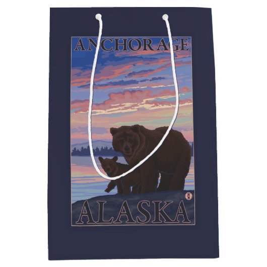 Beer en Cub - Anchorage, Alaska Medium Cadeauzakje (Voorkant)