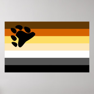 Beer- en Cub Community LGBT Gay Pride Flag Poster