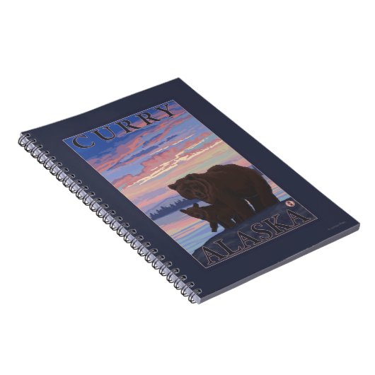 Beer en Cub - Curry, Alaska Notitieboek (Rechterzijde)