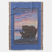 Beer en Cub - Dawson, Alaska Deken (Voorkant Verticaal)