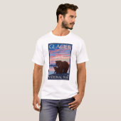 Beer en Cub - Glacier National Park, MT T-shirt (Voorkant volledig)