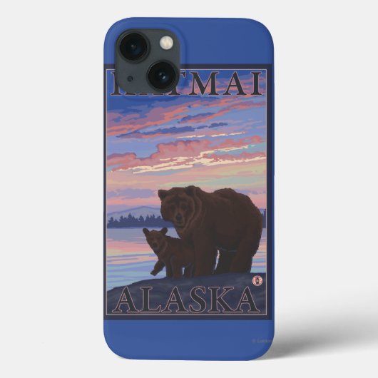 Beer en Cub - Katmai, Alaska Case-Mate iPhone Case (Achterkant)