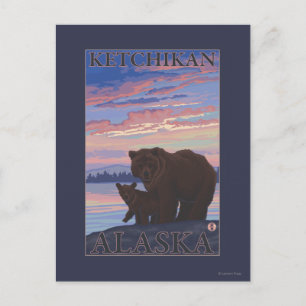Beer en Cub - Ketchikan, Alaska Briefkaart