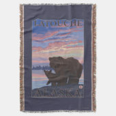Beer en Cub - Latouche, Alaska Deken (Voorkant Verticaal)