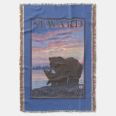 Beer en Cub - Seward, Alaska Deken (Voorkant Verticaal)